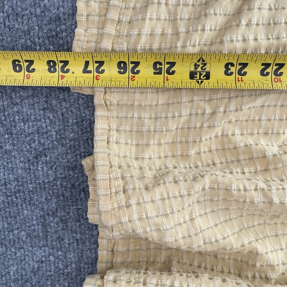 The North Face Shirt Men's Sz XL Yellow Plaid Short Sleeve Hiking Button Top